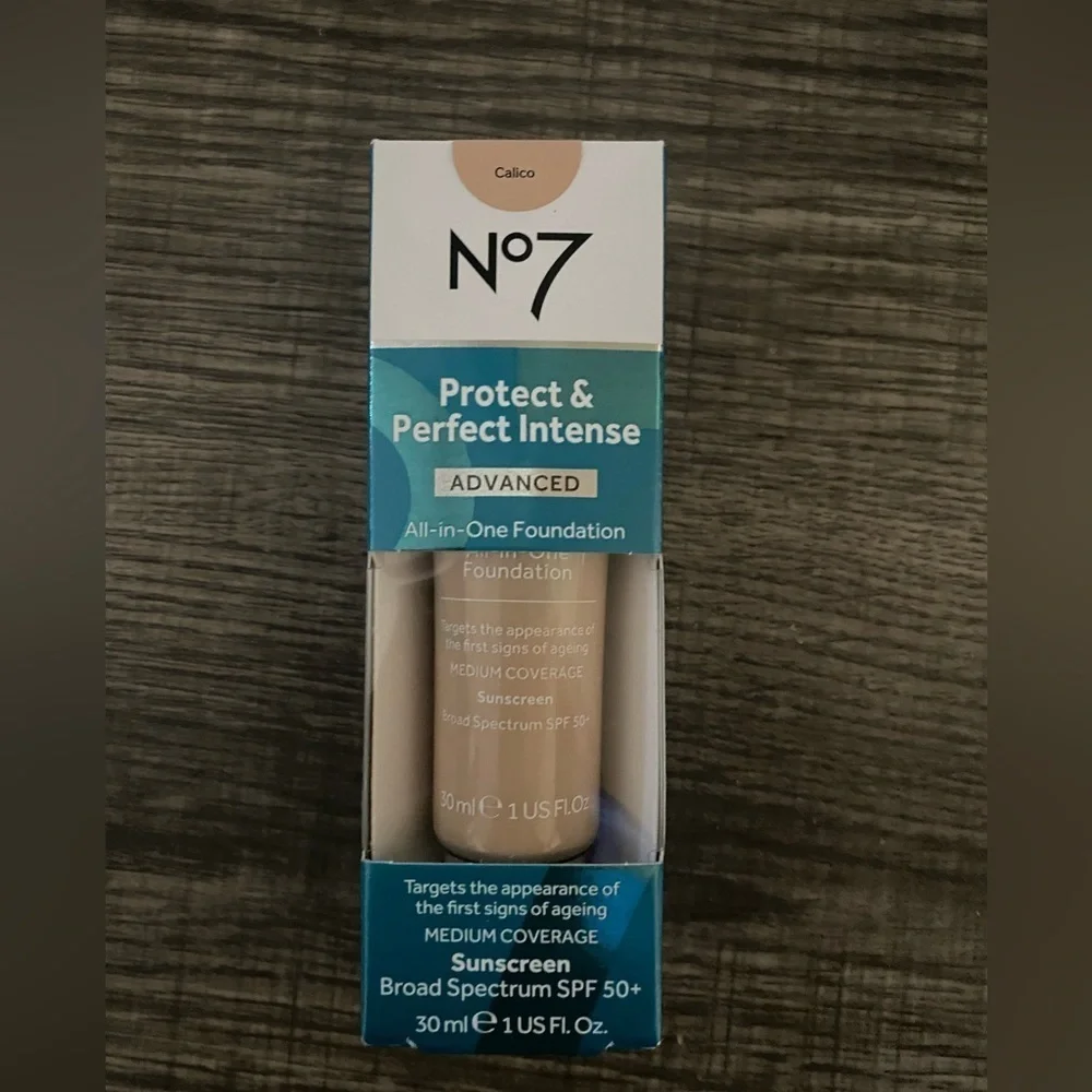 NEW - No7 Protect & Perfect Intense Advanced All In One Foundation, 30ml. Calico